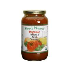 Simply Natural, Pasta Sauce Tomato & Basil Simply Natural, Pasta Sauce Tomato & Basil