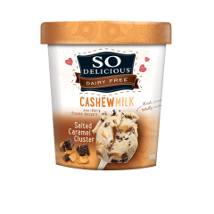 So Delicious Cashew Milk, Salted Caramel Cluster *V So Delicious Cashew Milk, Salted Caramel Cluster *V