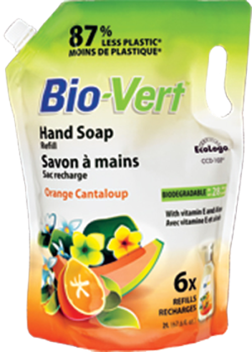 BioVert Liquid Hand Soap, Orange Cantaloupe (HST included in price)