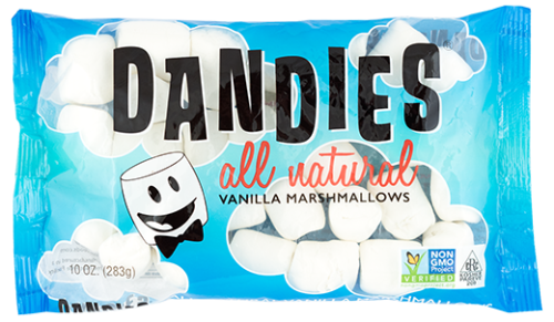 Dandies, Natural Vanilla Marshmallows, Campfire Size  *GF *V
